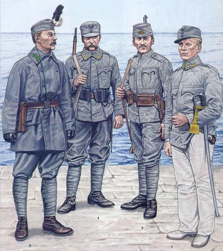 Албанські та українські легіонери, 1914-1916 рр. 

